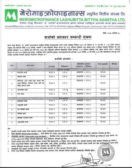 Loan Interest Rate